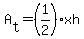 A%5Bt%5D+=+%281%2F2%29xh