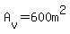 A%5Bv%5D=600m%5E2