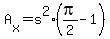 A%5Bx%5D=s%5E2%2A%28pi%2F2-1%29