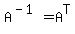 A%5E%28-1%29+=+A%5ET