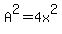 A%5E2=4x%5E2