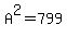 A%5E2=799