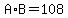 A+%2A+B+=+108