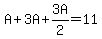 A+%2B+3A+%2B+3A%2F2+=+11