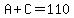 A+%2B+C+=+110