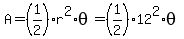 A+=+%281%2F2%29r%5E2%2Atheta+=+%281%2F2%2912%5E2%2Atheta