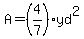 A+=+%284%2F7%29yd%5E2