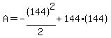 A+=+-%28144%29%5E2%2F2+%2B+144%2A%28144%29