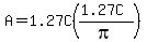 A+=+1.27C%28%281.27C%29%2Fpi%29