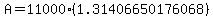 A+=+11000%281.31406650176068%29