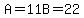 A+=+11B+=+22