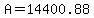 A+=+14400.88