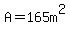 A+=+165m%5E2