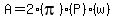 A+=+2%28pi%29%28P%29%28w%29