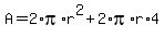 A+=+2%2Api%2Ar%5E2+%2B+2%2Api%2Ar%2A4