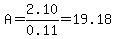 A+=+2.10%2F0.11+=+19.18