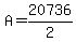 A+=+20736%2F2