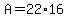 A+=+22%2A16