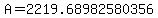 A+=+2219.68982580356