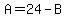 A+=+24+-+B