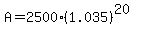 A+=+2500%281.035%29%5E%2820%29