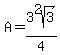 A+=+3%5E2sqrt%283%29%2F4