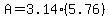 A+=+3.14%285.76%29