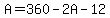 A+=+360+-+2A+-+12