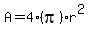 A+=+4%28pi%29r%5E2