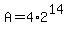 A+=+4%2A2%5E14