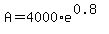 A+=+4000%2Ae%5E%280.8%29