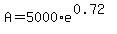 A+=+5000%2Ae%5E%280.72%29