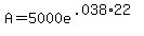 A+=+5000+e+%5E%28.038%2A22%29+