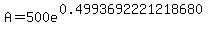 A+=+500e%5E%280.4993692221218680%29