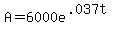 A+=+6000e%5E%28.037t%29