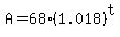 A+=+68%2A%281.018%29%5Et