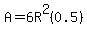 A+=+6R%5E2%280.5%29