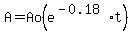 A+=+Ao%28e%5E%28-0.18%29t%29