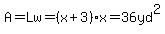 A+=+Lw=+%28x%2B3%29x+=+36yd%5E2