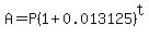 A+=+P%281+%2B+0.013125%29%5Et