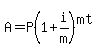 A+=+P%281+%2B+i%2Fm%29%5E%28mt%29%29