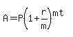 A+=+P+%281%2B+r%2Fm%29%5E%28mt%29