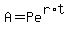 A+=+Pe%5E%28r%2At%29