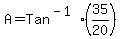 A+=+Tan%5E%28-1%29%2835%2F20%29