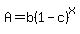 A+=+b%281-c%29%5Ex