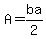 A+=+ba%2F2