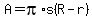 A+=+pi%2As%28R-r%29