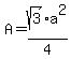 A+=+sqrt%283%29a%5E2%2F4
