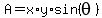 A+=+x%2Ay%2Asin%28theta%29