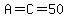 A+=C=50